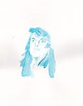 Portrait unbekannte Frau 2 (Aquarell)