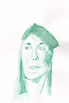 Portrait unbekannte Frau 3 (Aquarell)